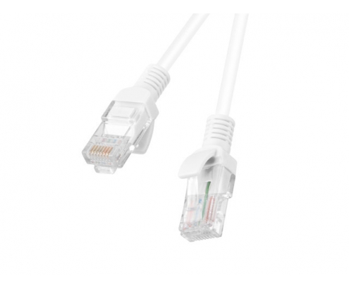 Lanberg PCU5-10CC-0025-W cable de red Blanco 0,25 m Cat5e U/UTP (UTP)