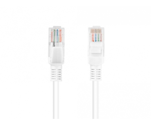 Lanberg PCU5-10CC-0025-W cable de red Blanco 0,25 m Cat5e U/UTP (UTP)