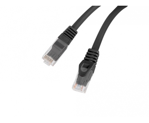 Lanberg PCU6-10CU-0100-BK cable de red Negro 1 m Cat6 U/UTP (UTP)