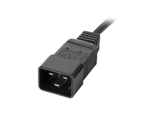 Lanberg PDU-08I-0200-C20-BK unidad de distribución de energía (PDU) 8 salidas AC 1U Negro