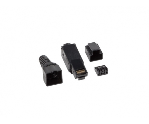Lanberg PLU-6000TL conector RJ-45 Negro