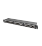 Lanberg PPS6-1024-B panel de parcheo 1U