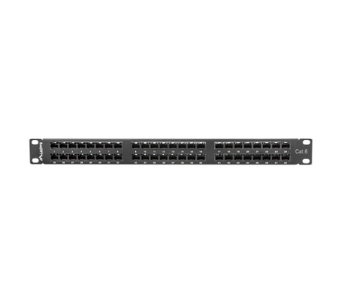 Lanberg PPU6-1048-B panel de parcheo 1U