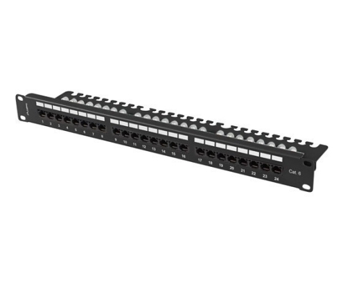 Lanberg PPU6-1124-B panel de parcheo 1U