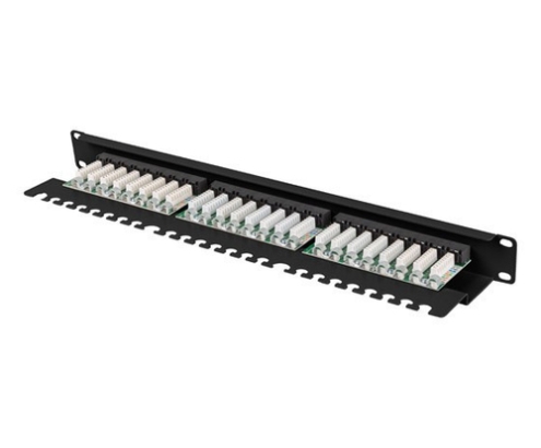 Lanberg PPU6-1124-B panel de parcheo 1U