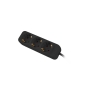 Lanberg PS0-03F-0150-BK base múltiple 1,5 m 3 salidas AC Interior Negro
