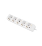 Lanberg PS0-05F-0300-W base múltiple 3 m 5 salidas AC Interior Blanco