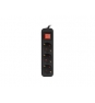Lanberg PS1-03F-0150-BK base múltiple 1,5 m 3 salidas AC Interior Negro