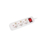 Lanberg PS1-03F-0150-W base múltiple 1,5 m 3 salidas AC Interior Blanco