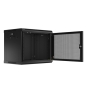 Lanberg WF01-6409-23B armario rack 9U Bastidor de pared Negro