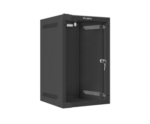 Lanberg WF10-2309-10B armario rack 9U Bastidor de pared Negro