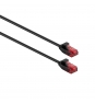 Latiguillo de red ewent Cat6 U/UTP 1m Negro IM1044