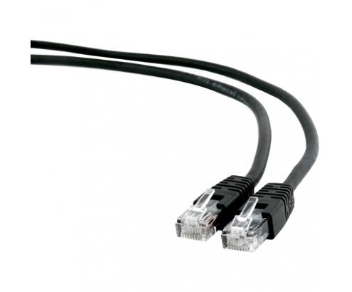 LATIGUILLO GEMBIRD CAT 6 UTP 0.5METROS NEGRO PP6U-0.5M/BK