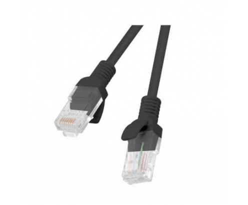 LATIGUILLO LANBERG RJ45 UTP CAT 5E 0.5M NEGRO PCU5-10CC-0050-BK