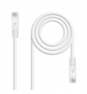 LATIGUILLO NANOCABLE CAT 6A LSZH UTP 1METRO BLANCO 10.20.1801-W