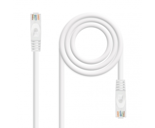 LATIGUILLO NANOCABLE CAT 6A LSZH UTP 1METRO BLANCO 10.20.1801-W