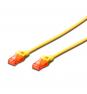LATIGUILLO RJ45 CAT 6 1 MT EWENT AMARILLO EW-6U-010Y 