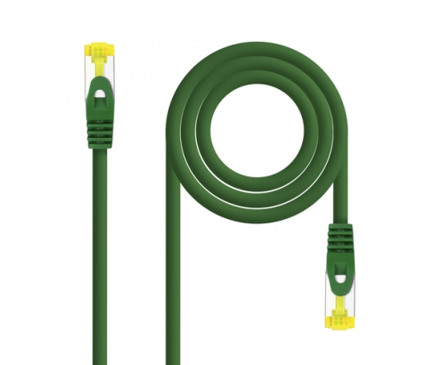 LATIGUILLO RJ45 SFTP CAT6A AWG26 NANOCABLE VERDE 10.20.1902-GR