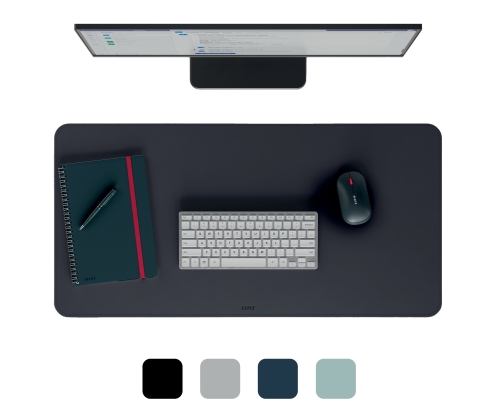 Leitz 53820095 protector de escritorio Cloruro de polivinilo (PVC) Negro