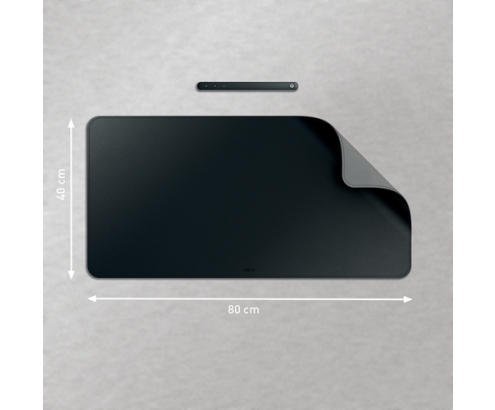 Leitz 53820095 protector de escritorio Cloruro de polivinilo (PVC) Negro