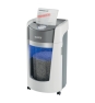 Leitz Destructora de Papel IQ OptiMax Office Microcorte Seguridad P5 35L - Blanca