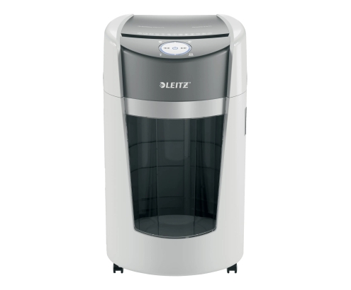 Leitz Destructora de Papel IQ OptiMax Office Microcorte Seguridad P5 35L - Blanca