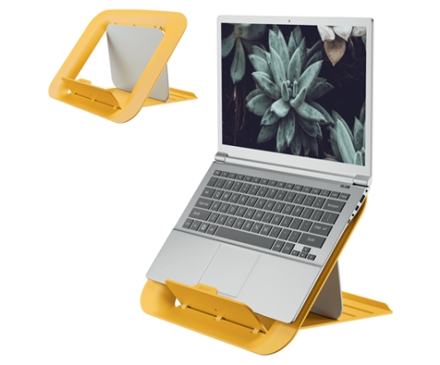 Leitz Ergo Cosy Soporte para ordenador portátil Amarillo 43,2 cm (17