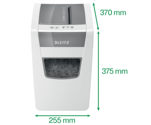 Leitz IQ Slim Office P-4 triturador de papel Corte cruzado 22 cm Blanco