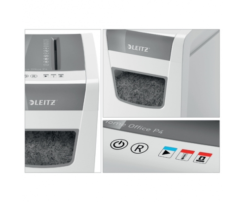 Leitz IQ Slim Office P-4 triturador de papel Corte cruzado 22 cm Blanco