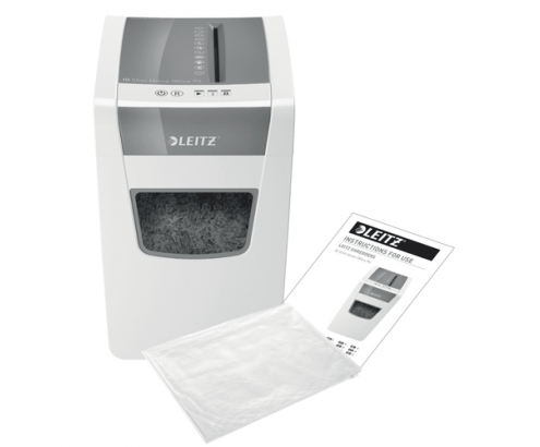Leitz IQ Slim Office P-4 triturador de papel Corte cruzado 22 cm Blanco