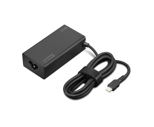 Lenovo 4X21S91187 adaptador e inversor de corriente Interior 65 W Negro