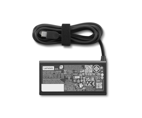 Lenovo 4X21S91187 adaptador e inversor de corriente Interior 65 W Negro