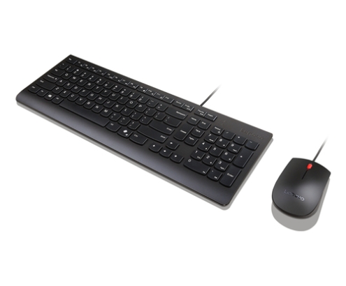 Lenovo 4X31R64414 teclado Ratón incluido Universal USB Alemán Negro