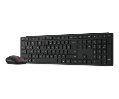 Lenovo 4X31S04841 teclado Ratón incluido Hogar / Oficina RF Wireless + Bluetooth Español Negro