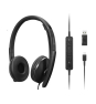 Lenovo 4XD1M39029 auricular y casco Auriculares Alámbrico Diadema USB Tipo C Negro