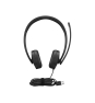 Lenovo 4XD1P83425 auricular y casco Auriculares Alámbrico Diadema Llamadas/Música USB tipo A Negro