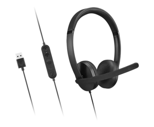 Lenovo 4XD1P83425 auricular y casco Auriculares Alámbrico Diadema Llamadas/Música USB tipo A Negro