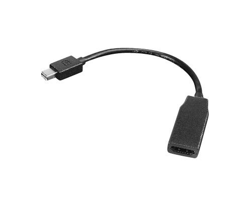 Lenovo Adaptador de cable de vÍ­deo 0,2 m Mini DisplayPort HDMI Negro
