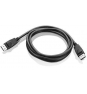 Lenovo Cable DisplayPort macho a macho 1.8 m negro