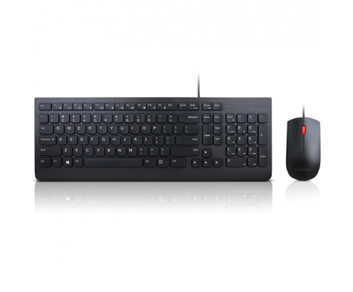 Lenovo essential teclado y raton usb qwerty español negro 4X30L79915