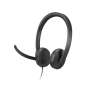 Lenovo VoIP Headset 5000 Auriculares Alámbrico Diadema Oficina/Centro de llamadas USB Tipo C Negro