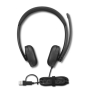 Lenovo VoIP Headset 5000 Auriculares Alámbrico Diadema Oficina/Centro de llamadas USB Tipo C Negro