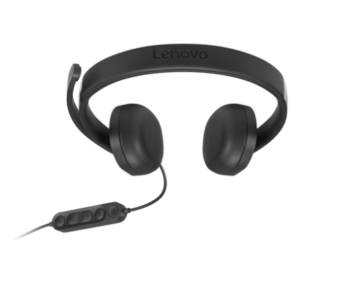 Lenovo VoIP Headset 5000 Auriculares Alámbrico Diadema Oficina/Centro de llamadas USB Tipo C Negro