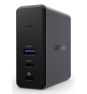 Lenovo X9 Charging GaN Dock Alámbrico USB 3.2 Gen 2 (3.1 Gen 2) Type-C Gris