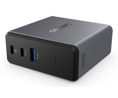 Lenovo X9 Charging GaN Dock Alámbrico USB 3.2 Gen 2 (3.1 Gen 2) Type-C Gris
