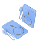 Leotec Power Bank inalámbrico 5000mAh 20W Azul