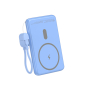 Leotec Power Bank inalámbrico 5000mAh 20W Azul