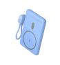 Leotec Power Bank inalámbrico 5000mAh 20W Azul