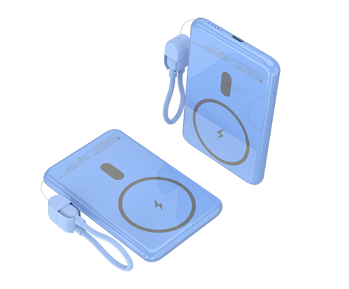 Leotec Power Bank inalámbrico 5000mAh 20W Azul