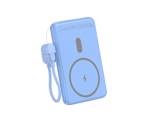 Leotec Power Bank inalámbrico 5000mAh 20W Azul